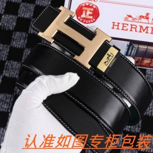 男士腰带：爱马仕 原单 男士皮带：百分百头层牛皮，保证真皮。24K纯钢扣双面可用专柜同等质量， 送人自用首选包装： 请认准如图专柜包装，赠送打孔器，银联发票，宽