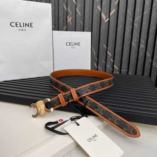 特 赛琳celine Ss20新款凯旋门logo 韩版时尚腰带皮带 男士女士通用 宽度2.5Cm 多色可选
