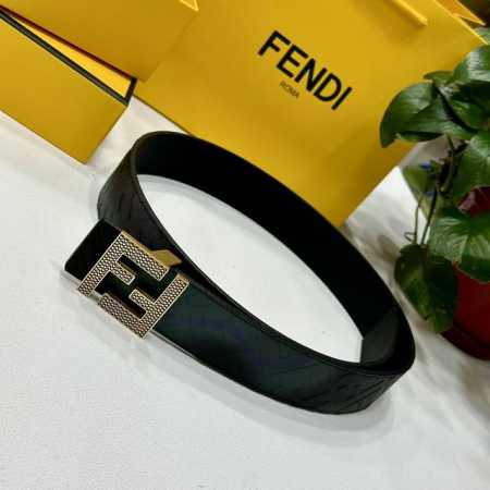Fendl 芬迪 宽40Mm双面原版小牛皮 搭配单钌钯电镀扣 完美的手感.油边 出众的设计.风格 高贵奢华 时尚大方 高清实拍 货真价实 品质保证 双面用 - 点击图像关闭
