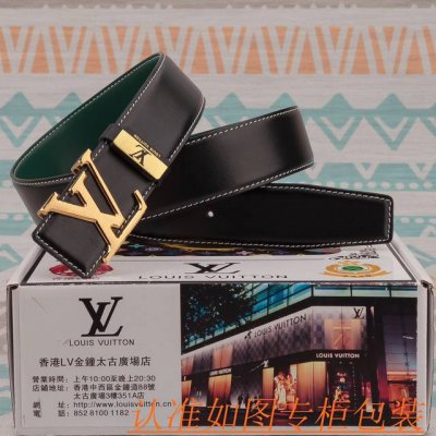 腰带皮带：Lv 路易威登原单牛皮腰带 男款皮带：材质百分百头层牛皮腰带保证真皮皮带，专柜原单品质、做工精细，时尚大牌，送人自用首选包装： 请认准如图专柜包装赠送