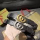 特 宽4.0Cm Gucci 每一季，品牌标识都会吐故纳新，于经典之中融入新意。在这款腰带上，经典Gg标识以亮眼之姿生动呈现，与双G造型配件相得益彰
