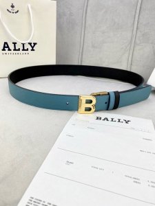 3.5Cm Bally 巴利 平纹 内衬头层小牛皮 ：配有金 银 字母扣头该皮带可调节，且能根据需要剪裁质量保证达到修身效果