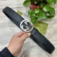 Gucci.古驰 3.8Cm进口小牛皮压花, 专柜正品1:1完美复刻. 原版底皮, 采用热压印技术的Gucci Signature皮革精制而成，触感厚实，印花图