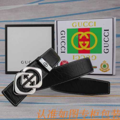 腰带皮带：古奇原单牛皮腰带 男款皮带：材质百分百头层牛皮腰带保证真皮皮带，专柜原单品质、做工精细，时尚大牌，送人自用首选包装： 请认准如图专柜包装赠送打孔器手提