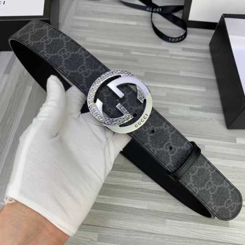 宽度3.8 Gucci 經典款g家標誌花面 頭層皮底；搭配原單鋼扣採用精挑細選進口頂級牛皮，手感柔軟細膩！做工精緻 商務既有時尚的