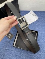 Montblanc万宝龙 全套包装 宽3.5Cm 采用头层牛皮 精品扣头 自由裁剪商务休闲皮带