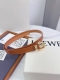 特 Loewe 罗意威专柜最新同款腰带 选用光滑牛皮革窄款腰带 配有Anagram Pebble针扣 卓越的工艺 个性的造型 精美的材质 宽:2.0Cm