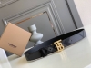 特 Burberry巴宝莉 新款正品黑灰格纹小牛皮Haymarket Burberry博柏利休闲款牛皮细皮带 3.5cm 百搭时尚.新款剪裁旋转扣金，银二色
