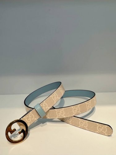 古驰gucci官网新款同步，一面老花一面牛皮，经典系列新品纯铜五金，充满时尚元素，2.0 Cm，编号：Npj-2-3061