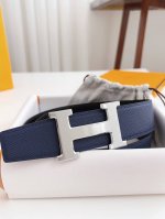 特 爱马仕 高端品质 宽度3.8Cm正品规格 双面进口Ep掌纹小牛皮 精细的做工，高品质的质量。 扣头：精钢扣 多种款式可以选择