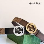 特 Gucci古琦 男士 宽度4.0Cm 简单大方 精品五金 佩戴效果非常不错 送礼自用最佳推荐