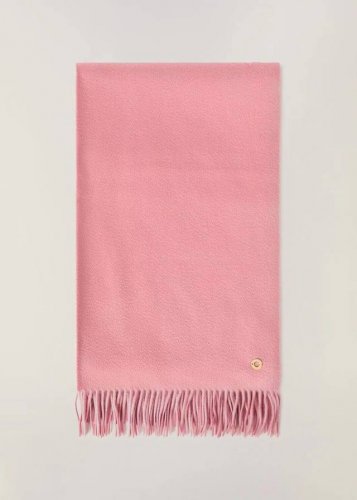 Lp。 豆沙粉 直供法国专柜，认真的！顶级尖端羊绒披肩，超级厚实大尺寸深度重磅双面水波纹，80*200的尺寸重达382G克重，只有Lp才能做到这样的奢侈级！最高