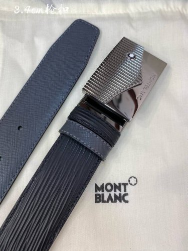 Mont～Blanc万～宝龙 宽3.5Cm 采用头层牛皮 精品针式扣头 自由裁剪商务休闲皮带