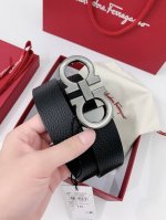 特 Ferragamo.菲拉格慕 全套包装 支持Nfc扫码 宽度3.5Cm 高级定制款男士皮带 双面进口牛皮 可双面使用 自行选择搭配 真材实料 很有质感 时尚