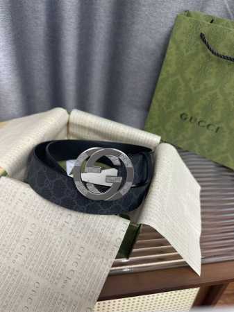 特 Gucci皮带 4.0印花进口防水面料，内衬原版皮底。配以经典互扣式花纹Gg铜金属扣头，原单品质，专柜同款 - 点击图像关闭