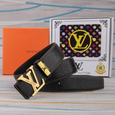 腰带皮带：Lv 路易威登原单牛皮皮带 男款皮带：材质百分百头层牛皮腰带保证真皮皮带，专柜原单品质、做工精细，时尚大牌，送人自用首选包装： 请认准如图专柜