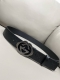 Gucci 古琦 棱形扣 进口牛皮 不车线简约 热压成型工艺 双层对G款 4.0宽度