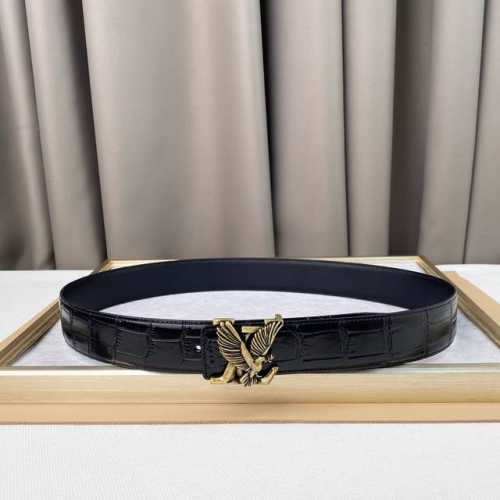Lv。和平鸽腰带、代表和平，友谊，团结，圣洁所有美好的寓意，3.8Cm 复古做旧，百搭款
