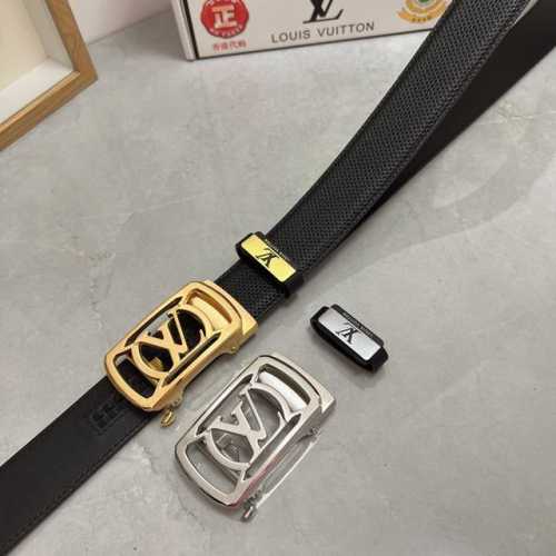 品名：Lv..路易..威登自动带 材质：原单牛皮腰带 百分百头层牛皮腰带保证真皮，24K纯钢扣，专柜原单品质、做工精细，时尚大牌，送人自用首选 包装： 请认准如