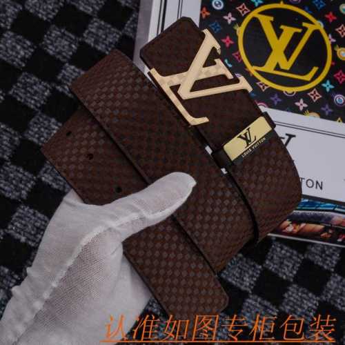 品名：Lv 路易斯登 原单 材料：百分百头层牛皮，保证真皮。专柜原单品质、做工精细，送人自用首选 包装： 请认准如图专柜包装，赠送打孔器，银联发票，宽度3.8C