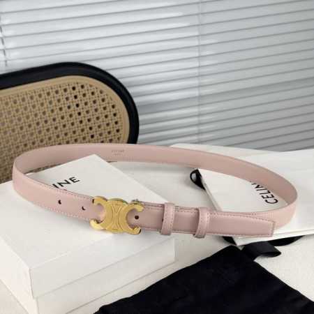 Celin E新品立体浮标针扣女士腰带 意大利进口小牛皮 搭铜扣 宽度2.5 - 点击图像关闭