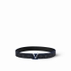 特 4.0宽Lv Line 双面腰带以 Monogram Eclipse Reverse 帆布和牛皮革展露潮流气息，并将相同色彩理念延续至边染和 Lv 搭扣的镂