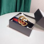 Gucci 4Cm经典红绿织带官网潮流款,原版加厚纯棉织带 。头尾拼接头层小牛皮 ，内衬头层变色磨砂底。