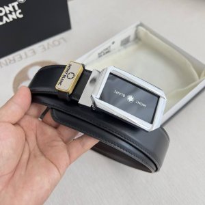 品名：万宝龙.Montblanc原单 腰带 皮带 型号：挂扣，新款原版经典精品双色挂扣，实物拍摄，原版头层牛皮 材料：百分百头层牛皮，保证真皮。双面可用专柜同等