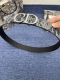 迪奥 3. 5Cm 这款 30 Montaigne Avenue 腰带从同名手袋汲取灵感，是二零二三年秋季新品。采用黑色光滑 牛皮革精心制作，质感柔软，设计优雅