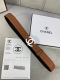 宽度3.0Cm Chanel 香奈儿 女士腰带 小牛皮 支持nfc芯片官方网站链接扫码验证、经典扣头 内侧cnc走光处理 边角手感圆润配有烤漆金属钢扣。