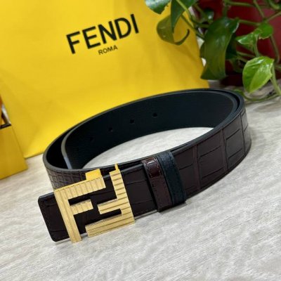 Fendl 芬迪 宽40Mm双面原版小牛皮 搭配单钌钯电镀扣 完美的手感.油边 出众的设计.风格 高贵奢华 时尚大方 高清实拍 货真价实 品质保证 双面用