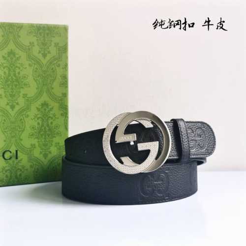特P180 Gucci 经典款 进口原厂压花 搭配原厂皮底 精品钢扣 宽4.0 Cm 经典永不过时款 潮流大方 时尚百搭！
