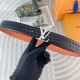 lv 特种皮腰带系列 ，原厂五金精品不锈钢扣，手感柔软舒适 宽3.8Cm。