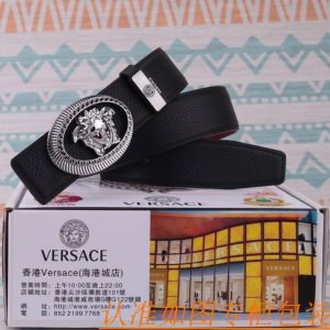 腰带皮带：范思哲原单牛皮腰带 男款皮带：材质百分百头层牛皮腰带保证真皮皮带，专柜原单品质、做工精细，时尚大牌，送人自用首选包装： 请认准如图专柜包装赠送打孔器手