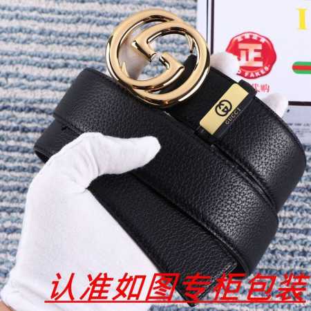 品名：古奇.Gu...Cci 腰带原单 皮带 材料：百分百头层牛皮，保证真皮。24K纯钢扣双面可用专柜同等质量， 送人自用首选 包装： 请认准如图专柜包装，赠送 - 点击图像关闭