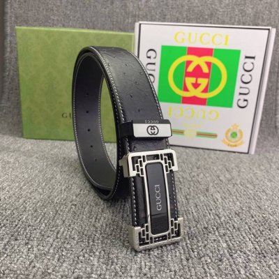 品名：古奇.Gu...Ci原单 材质：原单牛皮腰带 百分百头层牛皮腰带保证真皮，24K纯钢扣，专柜原单品质、做工精细，时尚大牌，送人自用首选 包装： 请认准如图