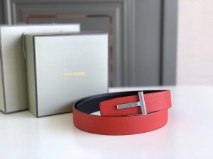 特 Tom Ford 汤姆福特客户供正品制作，定制高端意大利皮料，正品包装，美国品牌，简约商务男士腰带，3.8Cm宽