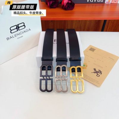 原版品质打孔 品牌：巴黎B家 男款 颜色：黑 扣头：金 银 黑 扣头：原版精品纯铜五金扣头 带身：原版牛皮 尺寸：宽约：3.8Cm 长约：95Cm-125Cm