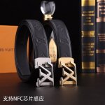 特 P180 路易威登秘原单高档品质专柜官网同步支持Nfc感应宽度3.5精美自动钢扣头意大利双面进口头层小牛皮原版花纹手感极佳 上身郊果棒男士最爱商务休闲两用长