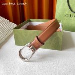特P160 Gucci 经典款面进口平纹小牛皮 搭配原版平纹底 精品G字扣 宽3.0Cm 经典永不过时款 潮流百搭