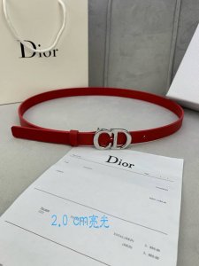 宽度2.0Cm Dior 迪奧 爆款平面無線帶身 Saddle进口小牛皮带身 金属“Cd”标志 採用進口雙面頭層牛皮