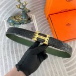 爱马仕 特种皮腰带系列 ，原厂五金精品不锈钢扣，手感柔软舒适 宽3.8Cm。