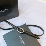 Saint Laurent 23圣罗兰女士腰带皮带 原厂精密电渡扣头，意大利原厂皮，宽1.5Cm，代购级。