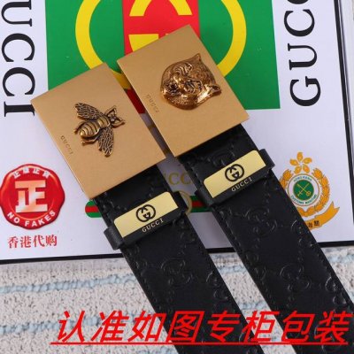 品名：古奇.Gu...Cci原单 材料：百分百头层牛皮，保证真皮。24K纯钢扣双面可用专柜同等质量， 送人自用首选 包装： 请认准如图专柜包装，