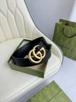 特 Gucci，原厂精密电渡扣头，意大利原厂皮，宽4.0Cm，代购级