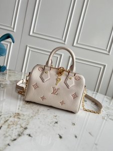 顶级原单，头层牛皮163芯片 M14291 本款 Speedy BandoulièRe 20 手袋焕新品牌经典 Monogram Empreinte 皮革，以相