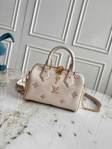顶级原单，头层牛皮163芯片 M14291 本款 Speedy BandoulièRe 20 手袋焕新品牌经典 Monogram Empreinte 皮革，以相