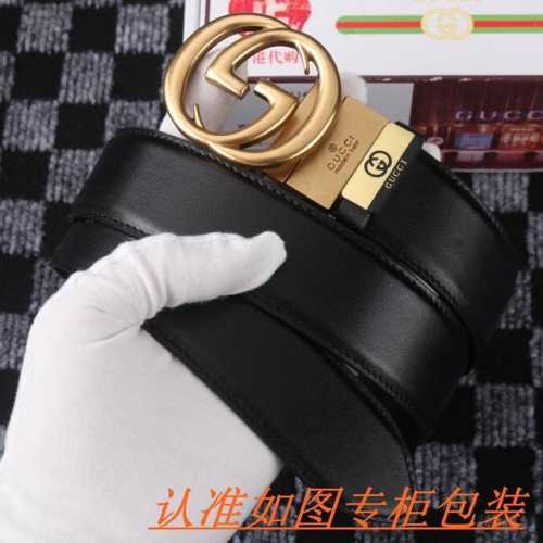 品名：古奇.Gu...Cci原单 材料：百分百头层牛皮，保证真皮。专柜原单品质、做工精细，送人自用首选 包装： 请认准如图专柜包装，赠送打孔器，银联发票，宽度3