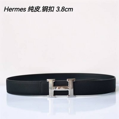特 Hermes㊣ 原单爱马仕，宽3.8Cm进口原版皮带身，双面可两面用，精品电镀五金 ！