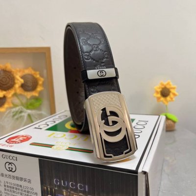品名：古奇.Gu...Ci 材质：原单牛皮腰带 专柜原单品质、做工精细，时尚大牌，送人自用首选 包装： 请认准如图专柜包装赠送打孔器手提袋专柜礼盒宽度3.8Cm